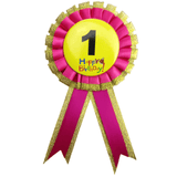 Darrahopens Occasions > Party Favours BIRTHDAY BADGE Party Favour Award Rosette Fancy Dress Girls Boys Childrens Kids -