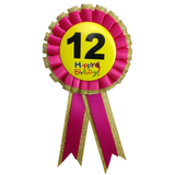 Darrahopens Occasions > Party Favours BIRTHDAY BADGE Party Favour Award Rosette Fancy Dress Girls Boys Childrens Kids -
