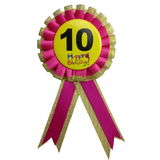 Darrahopens Occasions > Party Favours BIRTHDAY BADGE Party Favour Award Rosette Fancy Dress Girls Boys Childrens Kids -