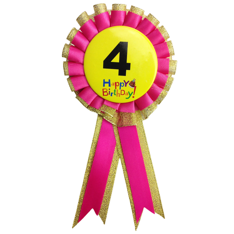 Darrahopens Occasions > Party Favours BIRTHDAY BADGE Party Favour Award Rosette Fancy Dress Girls Boys Childrens Kids -