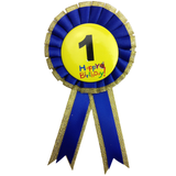 Darrahopens Occasions > Party Favours BIRTHDAY BADGE Party Favour Award Rosette Fancy Dress Girls Boys Childrens Kids -