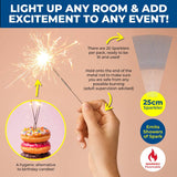 Darrahopens Occasions > Party Favours Party Central 480PCE Sparklers Celebrations Events Parties Sparkling Fun 25cm