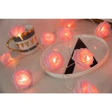 Darrahopens Occasions > Party Lights > Coloured Lights Battery Operated LED String Lights Pink Flowers Pattern Diameter 6Cm, Pe (Polyethylene)., Pink, 3M 20LED