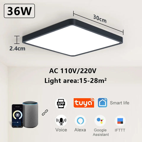 Darrahopens Occasions > Party Lights > Coloured Lights Smart LED Ceiling Lamp Voice Control Alexa