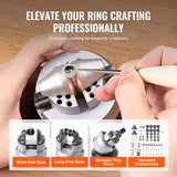 Darrahopens Occasions > Wedding Accessories > Balloons VEVOR Ball Vise, 3" Engraving Setting Tool, 360° Rotation Engraving Block Vise, 70 PCS Attachment Jewelry Engraving Block Tools Standard Block for Gemstone Inlay and Small-Scale Engraving