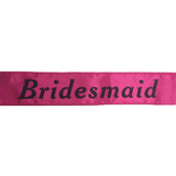 Darrahopens Occasions > Wedding Accessories HEN'S NIGHT SASH Party Girls Wedding Bridesmaid Bridal Bride To Be Satin Sashes - Bridesmaid (Hot Pink)