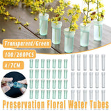Darrahopens Occasions > Wedding Accessories > Other Wedding Decorations 100/200PCS Flower Fresh Keeping Tube Floral Bouquet Nutrition Water Care Supply - 1.8*4cm - Green 200PCS