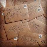 Darrahopens Occasions > Wedding Accessories > Other Wedding Decorations 100 x Brown Kraft Envelopes for Wedding Cards