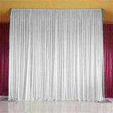 Darrahopens Occasions > Wedding Accessories > Other Wedding Decorations 10ft Silk White Backdrop Drapes Curtain Wedding Ceremony Party Home Window Decor