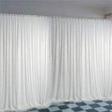 Darrahopens Occasions > Wedding Accessories > Other Wedding Decorations 10ft Silk White Backdrop Drapes Curtain Wedding Ceremony Party Home Window Decor