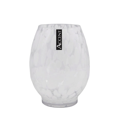 Darrahopens Occasions > Wedding Accessories > Other Wedding Decorations bulk 6 White Speckle Barrel Vase 20cm