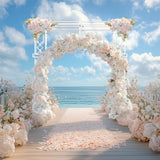 Darrahopens Occasions > Wedding Accessories > Other Wedding Decorations Fin 2.5M Oversized Metal Wedding Arch Stand Proposal Birthday Party Banquet Decor