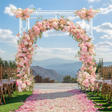 Darrahopens Occasions > Wedding Accessories > Other Wedding Decorations Fin 2.5M Oversized Metal Wedding Arch Stand Proposal Birthday Party Banquet Decor