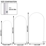 Darrahopens Occasions > Wedding Accessories > Other Wedding Decorations Fin Set Of 3 Wedding Arch Balloon Frame Metal Arch Backdrop Stand Birthday Party