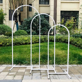Darrahopens Occasions > Wedding Accessories > Other Wedding Decorations Fin Set Of 3 Wedding Arch Balloon Frame Metal Arch Backdrop Stand Birthday Party