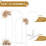 Darrahopens Occasions > Wedding Accessories > Other Wedding Decorations Fin Set Of 3 Wedding Arch Balloon Frame Metal Arch Backdrop Stand Birthday Party
