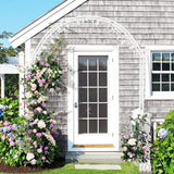 Darrahopens Occasions > Wedding Accessories > Other Wedding Decorations Fin Xl Decorative Double Rails Iron Arbor Garden Archway Trellis Metal Wedding Arch