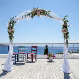 Darrahopens Occasions > Wedding Accessories > Other Wedding Decorations Fin Xl Decorative Double Rails Iron Arbor Garden Archway Trellis Metal Wedding Arch