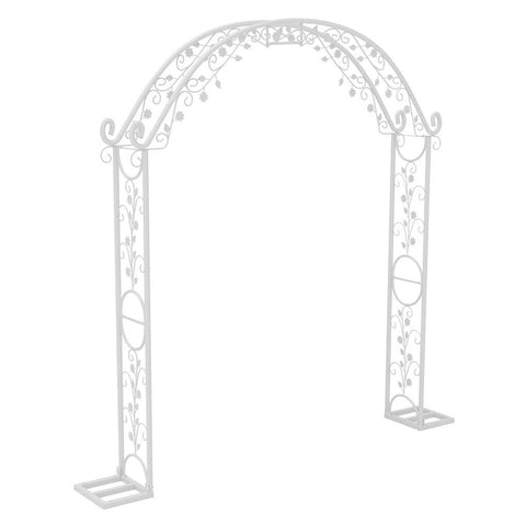 Darrahopens Occasions > Wedding Accessories > Other Wedding Decorations Fin Xl Decorative Double Rails Iron Arbor Garden Archway Trellis Metal Wedding Arch