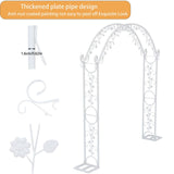 Darrahopens Occasions > Wedding Accessories > Other Wedding Decorations Fin Xl Decorative Double Rails Iron Arbor Garden Archway Trellis Metal Wedding Arch