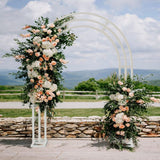 Darrahopens Occasions > Wedding Accessories > Other Wedding Decorations Heavy Strong Metal Wedding Arch Garden Arbor Floral Backdrop Stand Indoor Outdoor