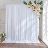 Darrahopens Occasions > Wedding Accessories > Other Wedding Decorations Large 3×3 m White Wedding Backdrop Curtains for Baby Shower and Birthday Decor