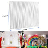 Darrahopens Occasions > Wedding Accessories > Other Wedding Decorations Large 3×3 m White Wedding Backdrop Curtains for Baby Shower and Birthday Decor