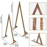 Darrahopens Occasions > Wedding Accessories > Other Wedding Decorations Set of 2 Nesting Wood Wedding Arch Huge Decorative Garden Wedding Backdrop Stand