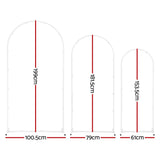 Darrahopens Occasions > Wedding Accessories > Other Wedding Decorations Wedding Arch Backdrop Stand Set of 3 Metal Wedding Arched Frame White, Easy to Assemble, Stable Balloon Arch Standfor Wedding, Baby Shower, Party Decoration