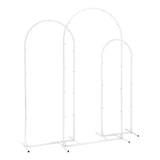 Darrahopens Occasions > Wedding Accessories > Other Wedding Decorations Wedding Arch Backdrop Stand Set of 3 Metal Wedding Arched Frame White, Easy to Assemble, Stable Balloon Arch Standfor Wedding, Baby Shower, Party Decoration