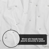 Darrahopens Occasions > Wedding Accessories > Other Wedding Decorations White Table Veil with White Pearls - Silky Gauze 30x120 Inches - For Weddings, Parties & Table Decorations