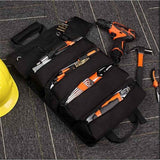 Darrahopens Occasions > Wedding Accessories > Wedding Favours Roll Up Tool Bag, Portable Folding Tool Roll with Detachable Pouch, Heavy Duty Motorcycle Tool Storage Organizer, Gifts for Dad, Black（only bag）