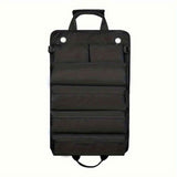 Darrahopens Occasions > Wedding Accessories > Wedding Favours Roll Up Tool Bag, Portable Folding Tool Roll with Detachable Pouch, Heavy Duty Motorcycle Tool Storage Organizer, Gifts for Dad, Black（only bag）