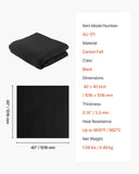 Darrahopens Occasions > Wedding Accessories > Wedding Favours VEVOR Carbon Felt Welding Blanket, 1016mm x 1016mm Flame Retardant Welding Blanket, Up to 1800°F Heat Resistant Safety Protection Blanket, 3.5mm Thickened Carbon Fiber Fireproof Insulation Mat Pad