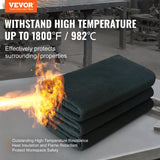 Darrahopens Occasions > Wedding Accessories > Wedding Favours VEVOR Carbon Felt Welding Blanket 4 Pack, 37" x 36" Flame Retardant Welding Blanket, Up To 1800°F Heat Resistant Blanket Set, Cuttable Carbon Fiber Fire Retardant Insulation Welding Mat Pad