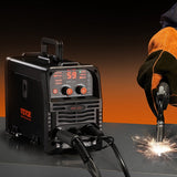 Darrahopens Occasions > Wedding Accessories > Wedding Favours VEVOR MIG Welder, 130Amp Synergic Mig Welding Machine, 3-in-1 Flux Core MIG/Stick/Lift TIG Multi-Process Welder Machine, Portable Mig Welder with IGBT Inverter Technology & Digital Display Screen