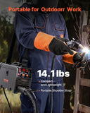 Darrahopens Occasions > Wedding Accessories > Wedding Favours VEVOR MIG Welder, 130Amp Synergic Mig Welding Machine, 3-in-1 Flux Core MIG/Stick/Lift TIG Multi-Process Welder Machine, Portable Mig Welder with IGBT Inverter Technology & Digital Display Screen