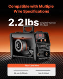 Darrahopens Occasions > Wedding Accessories > Wedding Favours VEVOR MIG Welder, 130Amp Synergic Mig Welding Machine, 3-in-1 Flux Core MIG/Stick/Lift TIG Multi-Process Welder Machine, Portable Mig Welder with IGBT Inverter Technology & Digital Display Screen