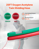 Darrahopens Occasions > Wedding Accessories > Wedding Favours VEVOR Oxygen Acetylene Hose, 1/4-Inch x 25FT Oxy Acetylene Hose with 9/16"-18 B Fitting, 300PSI T Grade Welding Cutting Torch Twin Hose, Compatible with Oxygen, Acetylene, Propane and Other Fuel Gases