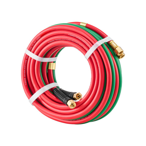 Darrahopens Occasions > Wedding Accessories > Wedding Favours VEVOR Oxygen Acetylene Hose, 1/4-Inch x 25FT Oxy Acetylene Hose with 9/16"-18 B Fitting, 300PSI T Grade Welding Cutting Torch Twin Hose, Compatible with Oxygen, Acetylene, Propane and Other Fuel Gases