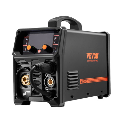 Darrahopens Occasions > Wedding Accessories > Wedding Favours VEVOR Pro MIG Welder, 250Amp Pluse Mig Welding Machine, 5-in-1 Synergic Welder Machine MIG Pluse/Gas MIG/Flux Core MIG/Stick/Lift TIG with IGBT Inverter Technology and LCD Screen Display