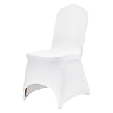 Darrahopens Occasions > Wedding Accessories > Wedding Favours VEVOR Stretch Spandex Folding Chair Covers, Universal Fitted Arched Front Cover, Removable Washable Protective Slipcovers, for Wedding, Holiday, Banquet, Party, Celebration, Dining (100PCS White)