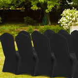 Darrahopens Occasions > Wedding Accessories > Wedding Favours VEVOR Stretch Spandex Folding Chair Covers, Universal Fitted Chair Cover, Removable Washable Protective Slipcovers, for Wedding, Holiday, Banquet, Party, Celebration, Dining (30PCS Black)