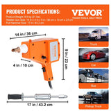 Darrahopens Occasions > Wedding Accessories > Wedding Favours VEVOR Stud Welder Kit, 1600A Stud Welder Dent Repair Kit, 800VA Spot Welder Stud, 220V Stud Gun Dent Puller Kit with Complete Accessories, Dent Welder Repair for Auto Body Repairing