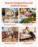 Darrahopens Occasions > Wedding Accessories > Wedding Favours VEVOR Wedding Flower Stand, 10PCS 40cm Column Flower Stand, Floral Stands with Acrylic Laminate, Gold Rectangular Floral Display Rack for Wedding, Party, Birthday, Home,  Gold Centerpiece Stands