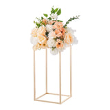 Darrahopens Occasions > Wedding Accessories > Wedding Favours VEVOR Wedding Flower Stand, 10PCS 40cm Column Flower Stand, Floral Stands with Acrylic Laminate, Gold Rectangular Floral Display Rack for Wedding, Party, Birthday, Home,  Gold Centerpiece Stands