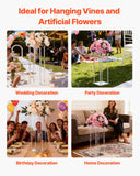 Darrahopens Occasions > Wedding Accessories > Wedding Favours VEVOR Wedding Flower Stand, 10PCS 50cm Column Flower Stand, Floral Stands with Acrylic Laminate, Cylindrical Cubic Floral Display Rack for Wedding, Party, Birthday, Home, Centerpiece Stands