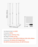 Darrahopens Occasions > Wedding Accessories > Wedding Favours VEVOR Wedding Flower Stand, 10PCS 50cm Column Flower Stand, Floral Stands with Acrylic Laminate, Cylindrical Cubic Floral Display Rack for Wedding, Party, Birthday, Home, Centerpiece Stands
