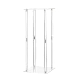 Darrahopens Occasions > Wedding Accessories > Wedding Favours VEVOR Wedding Flower Stand, 10PCS 50cm Column Flower Stand, Floral Stands with Acrylic Laminate, Cylindrical Cubic Floral Display Rack for Wedding, Party, Birthday, Home, Centerpiece Stands