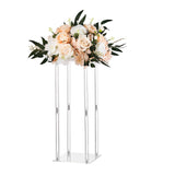 Darrahopens Occasions > Wedding Accessories > Wedding Favours VEVOR Wedding Flower Stand, 10PCS 50cm Column Flower Stand, Floral Stands with Acrylic Laminate, Cylindrical Cubic Floral Display Rack for Wedding, Party, Birthday, Home, Centerpiece Stands